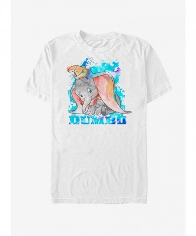 Disney Dumbo Watercolor T-Shirt for Men - White