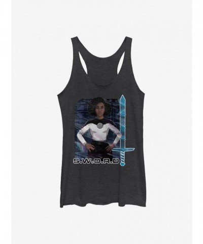 Marvel WandaVision Fashionable Tank Top for Girls - Black