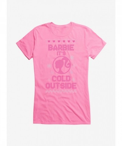 Barbie Girls Ugly Christmas T-Shirt It's Cold Outside