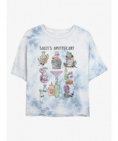 Disney Nightmare Before Christmas Sally's Apothecary Tie-Dye Crop T-Shirt for Girls - Multi